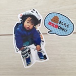 自由コメント付★写真ウォールシール