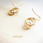再販30❤売れ筋✨ダブルラウンドピアス