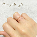 ツイストringset※ローズゴールドtype(ˊ˘ˋ*)✧‧˚