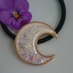 sale・送料無料！オーロラの月＊ヘアゴム レジン