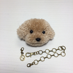 動物ポンポンバッグチャーム  トイプードル  薄茶