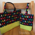 カラフルさんかく レッスンバッグセット A☆入園入学