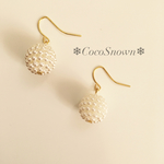 再販！コロンとパールボールピアス