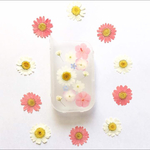 かすみ草とお花たち☆押し花☆アイコスケース