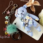 saly☆3wayクマさんのバッグチャーム