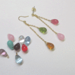 お好きなドロップでピアス(ゴールド）