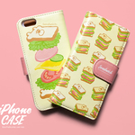 ぶちゃくま。サンドウィッチ手帳型iPhoneケース