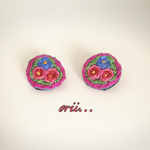 花柄ピアス