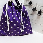 《入園・入学》星柄☆パープルな体操着入れ