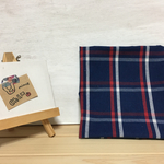 ランチクロスお弁当つつみ（チェック青）