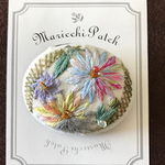 花刺繍 ブローチ