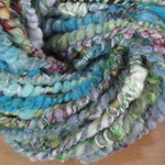 手つむぎ変わり糸〜textured yarn〜  水色系　62g