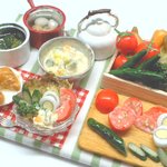 hand:made:ミニチュア：ドールハウス：サラダ作りセット：