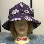 1点もの！まるっとゆるっと帽子 紫レース