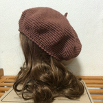 ＊オリジナル＊受注制作＊54〜58＊とんがりベレー帽＊手編み帽子＊
