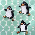 アップリケワッペン とことこペンギン3枚 W-1037