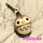 羊毛 フクロウさんイヤホンジャック