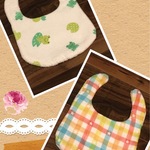 カエルとチェックのリバーシブルスタイ♡