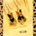 16kgp三毛猫ピアス