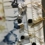 大理石風イヤリング.ピアス