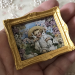 イースター特集＊アートフレーム（ゴールド）＊フワフワな仲良し