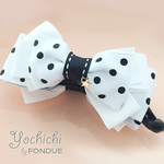 【OUTLET】星揺れる★ドットリボンのバナナクリップ