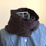 【送料無料】ダブルガーゼスヌード  #チャコールグレー