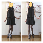 リボン、フリル、切り替えワンピース💖ジャケット着れば、もうお出かけ❣️❣️