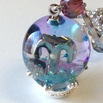 牡羊座 boule à neige ネックレス