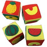 フェルトのサイコロパズル　果物セット 