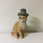 NO.7【猫用:ソフトハット風帽子:グレー】