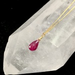 Ruby. 天然石ルビー ネックレス