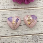 ドライフラワー＊ハートピアス＊イヤリング