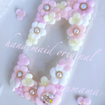 スマホケース❤︎おとぎの国の花飾り