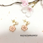 値下げ＊桜&コットンパール＊ピアス(P)【478】