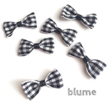  リボンパーツ【black】  ginghamcheck ribbon