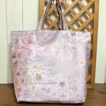 *大きめ トートバッグ*エコバッグ*ピンク系・花柄*訳あり品*   