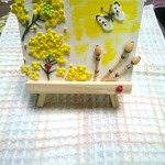 春  「菜の花とつくし」