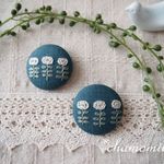 「再販」北欧風お花の刺繍ブローチ
