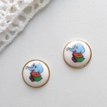 レトロ柄ピアス