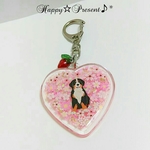 momoblanc_様オーダー専用ページ❤✨バーニーズの桜柄🌸ハートのstrawberry🍓キーホルダー(^-^)v