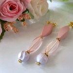 春・パステル大振りロングピアス