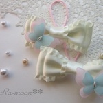 **Butterfly**リボンヘアゴム（アイボリー）