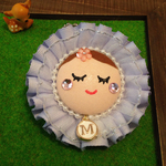 Girlロゼット イニシャルM