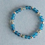 ◆*冷静--blue jade…◆　天然石ブレスレット