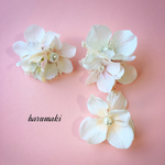 アシンメトリー★花のピアス