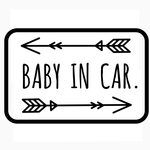 Hachi8sticker☆ 『BABY IN CAR 』 ☆ステッカー （2アロータイプ）