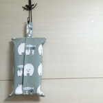 ボックスティッシュカバー☆しろくま・スカイグリーン