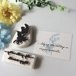    【受注制作】〜lily of the valley〜 Happy moments すずらん消しゴムはんこセット