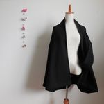 再販☆ニットカーディガン　裏起毛ブラック88cm